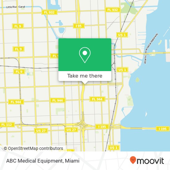 Mapa de ABC Medical Equipment