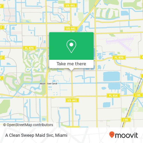 A Clean Sweep Maid Svc map