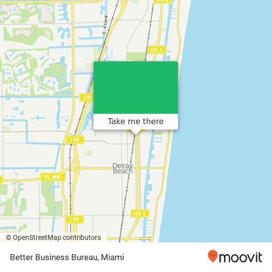 Better Business Bureau map