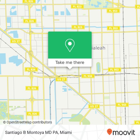 Mapa de Santiago B Montoya MD PA