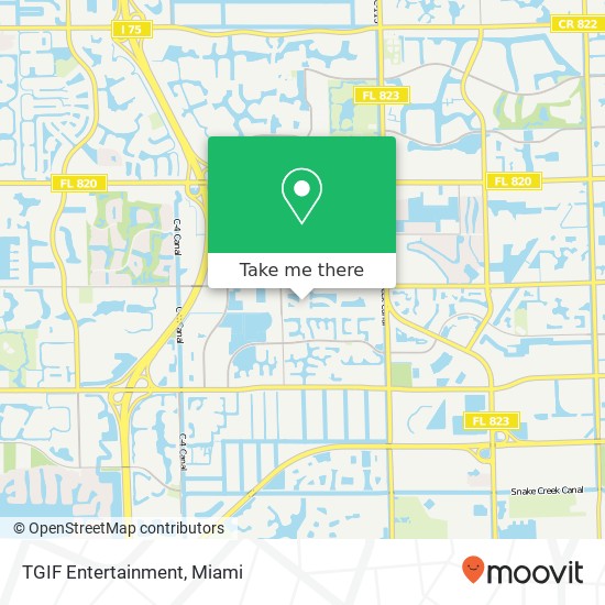 TGIF Entertainment map