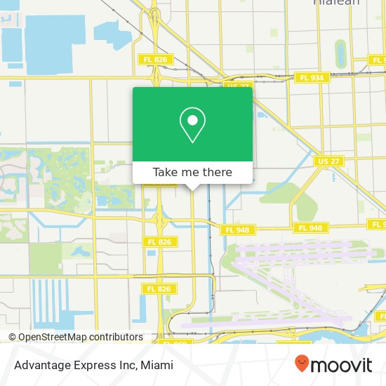 Advantage Express Inc map