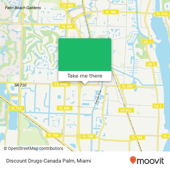 Mapa de Discount Drugs-Canada Palm