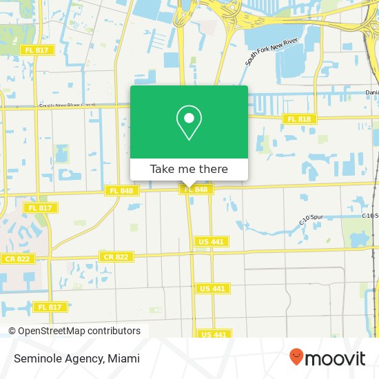 Mapa de Seminole Agency