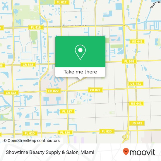 Mapa de Showtime Beauty Supply & Salon
