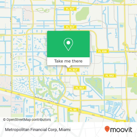 Metropolitan Financial Corp map