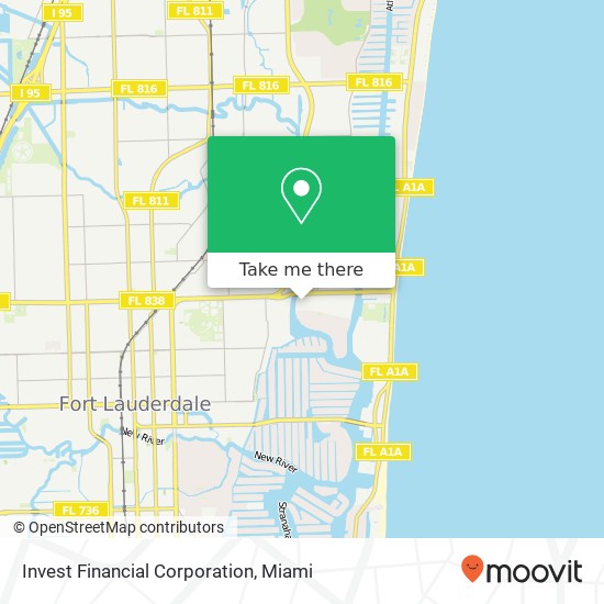 Invest Financial Corporation map