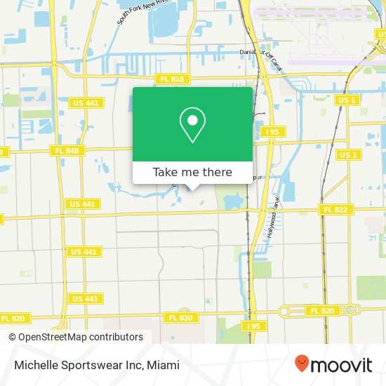 Michelle Sportswear Inc map