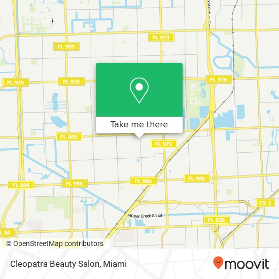 Mapa de Cleopatra Beauty Salon