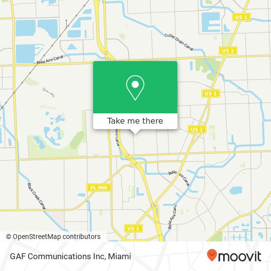 GAF Communications Inc map