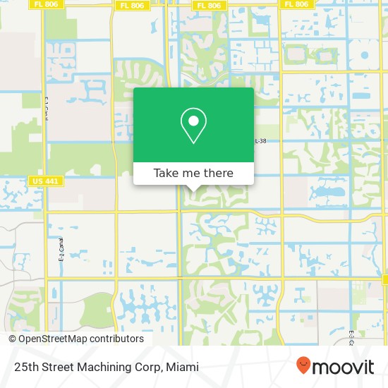 Mapa de 25th Street Machining Corp