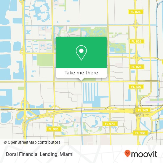 Mapa de Doral Financial Lending