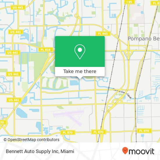 Bennett Auto Supply Inc map