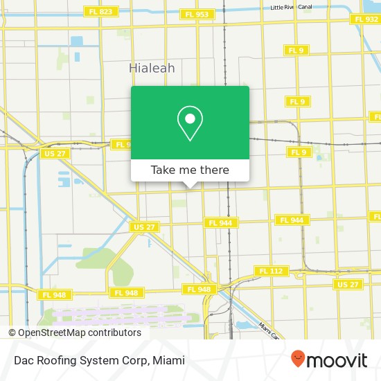 Dac Roofing System Corp map