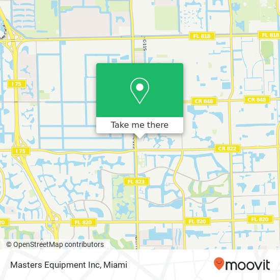 Masters Equipment Inc map