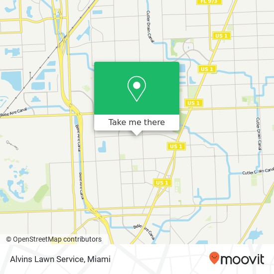 Alvins Lawn Service map