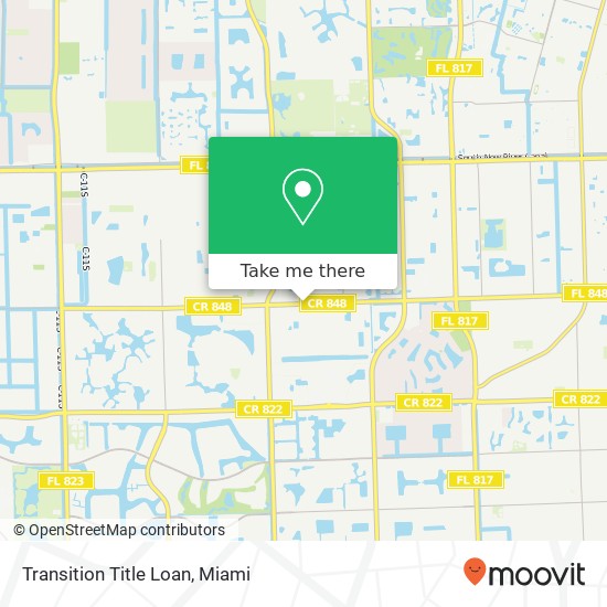 Transition Title Loan map