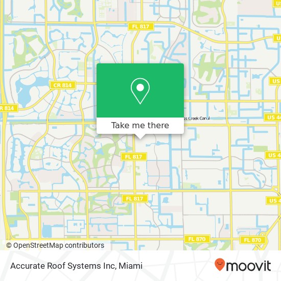 Mapa de Accurate Roof Systems Inc