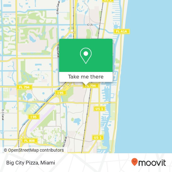 Mapa de Big City Pizza