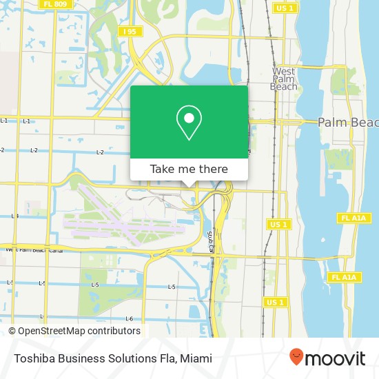 Mapa de Toshiba Business Solutions Fla