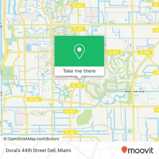 Doral's 44th Street Deli map