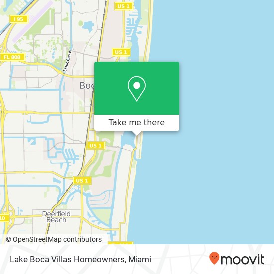Lake Boca Villas Homeowners map