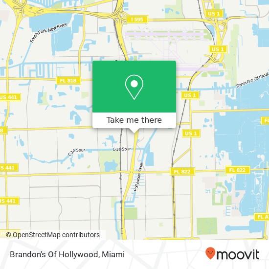 Brandon's Of Hollywood map