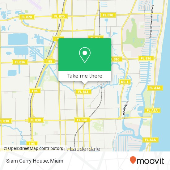 Mapa de Siam Curry House