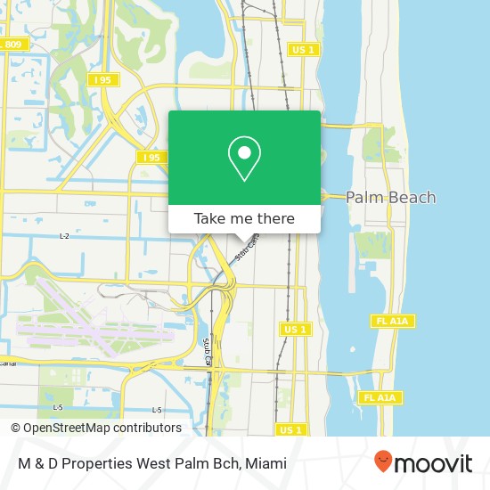 M & D Properties West Palm Bch map
