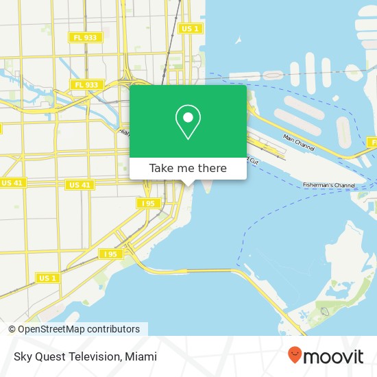 Sky Quest Television map
