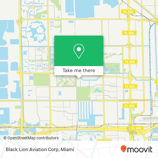 Black Lion Aviation Corp map