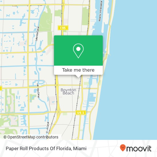 Mapa de Paper Roll Products Of Florida