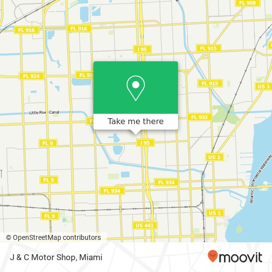 Mapa de J & C Motor Shop