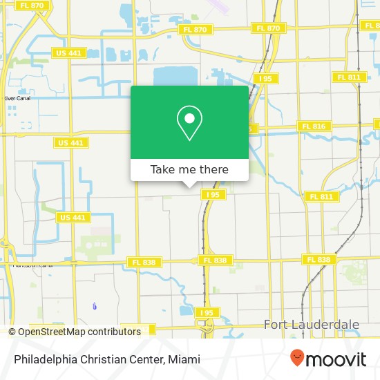 Mapa de Philadelphia Christian Center
