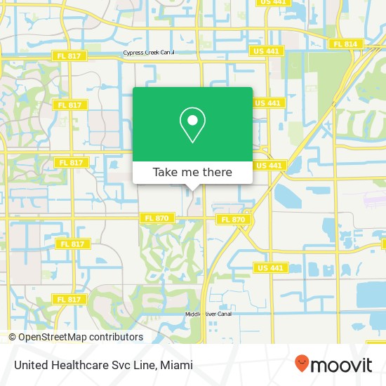 United Healthcare Svc Line map