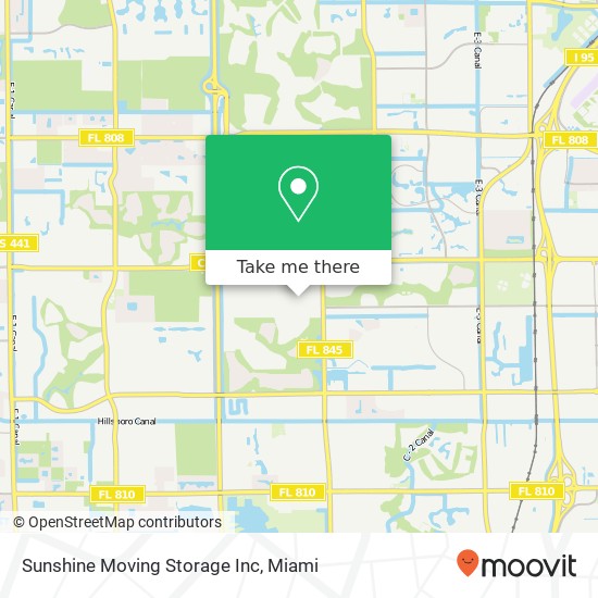 Mapa de Sunshine Moving Storage Inc