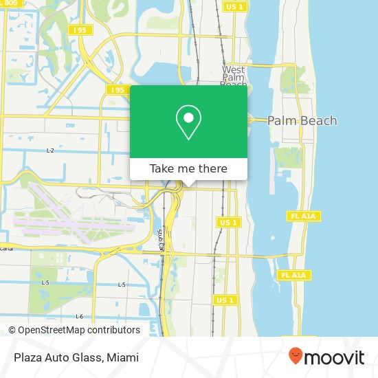 Plaza Auto Glass map