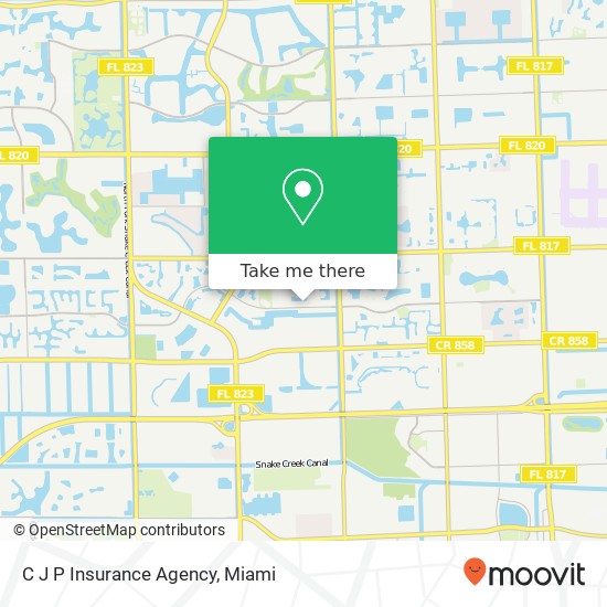 Mapa de C J P Insurance Agency