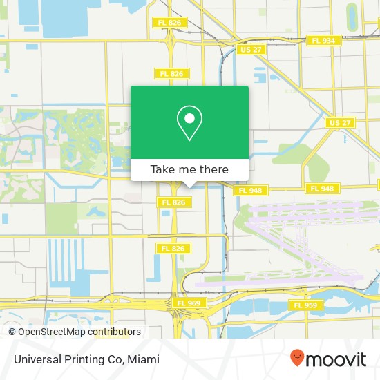 Universal Printing Co map