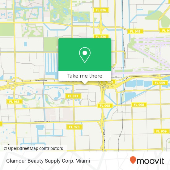 Glamour Beauty Supply Corp map