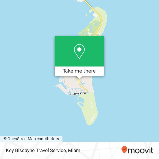 Mapa de Key Biscayne Travel Service