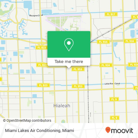 Miami Lakes Air Conditioning map