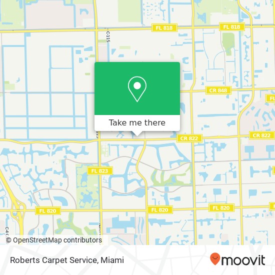 Roberts Carpet Service map