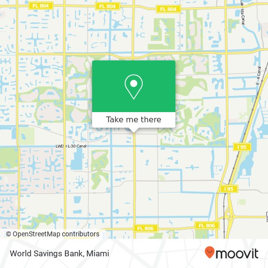 Mapa de World Savings Bank