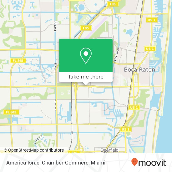 America-Israel Chamber-Commerc map