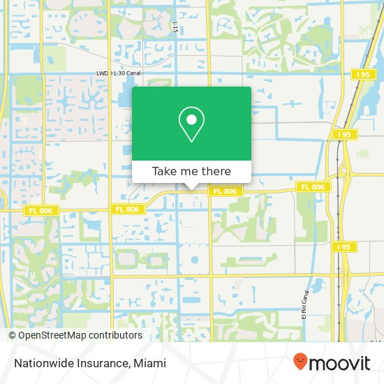 Mapa de Nationwide Insurance