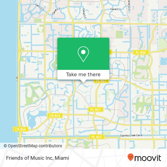 Friends of Music Inc map