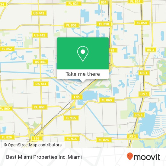 Best Miami Properties Inc map