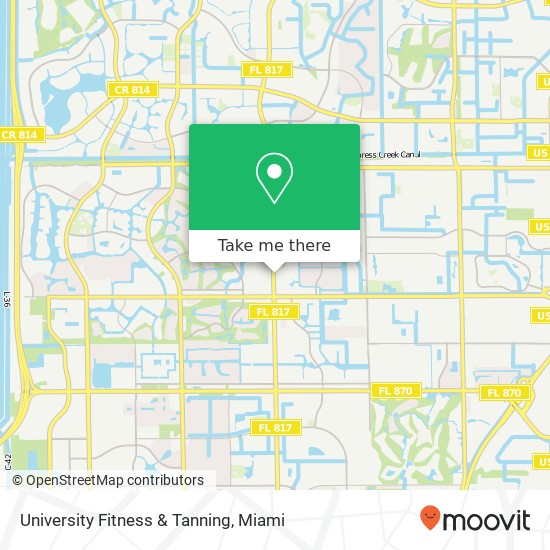 Mapa de University Fitness & Tanning