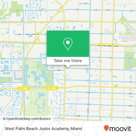 Mapa de West Palm Beach Junior Academy